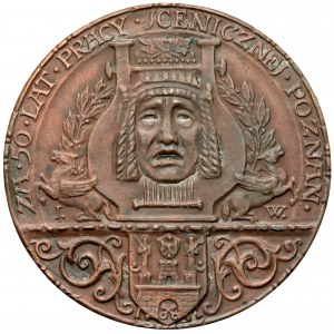 Roman Zelazowski 1924 medal (J.Wysocki) - concave mark