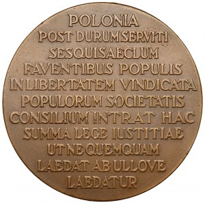 Medal admission of Poland to the council of the League of Nations in Geneva 1926