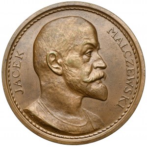 Medal Jacek Malczewski 1924 - nakład 100 szt. (Raszka) - jasny brąz