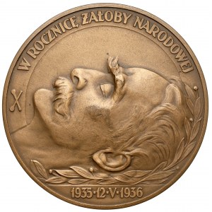 Joseph Pilsudski Medal, Death Anniversary 1936.