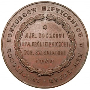 Medal Hippie Competition in New York 1926 - very rare