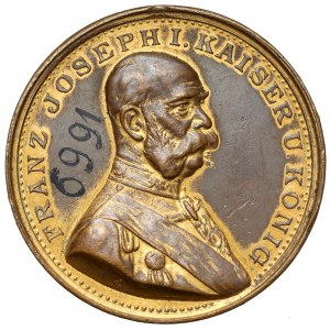 Austria, Franciszek Józef I, Medal 1905 - Zum Andenken an die 75-jährige Geburt Stagsfeier Unseres Kaisers Franz Joseph I / 75-rocznica urodzin Franciszka Józefa I