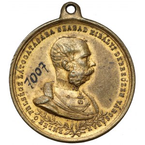 Österreich-Ungarn, Franz Joseph I., Medaille 1890 - Emlék ö Felsége Látogatására Szabad Királyi Debreczen Városaban