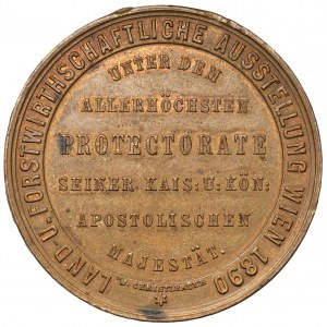 Austria, Franciszek Józef I, Medal 1890 - Land und Forstwirthschaftliche Ausstellung, Wien