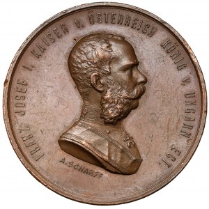 Austria, Franciszek Józef I, Medal 1873 - Weltausstellung Wien / Wystawa światowa w Wiedniu