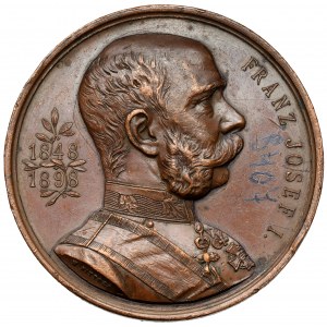 Österreich, Franz Joseph I., Medaille 1898 - Fuer Gott Kaiser und Vaterland zieh' das Schwert mit fester Hand