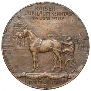 Österreich, Franz Joseph I., Medaille 1908 - Kaiser-Jubiläums-Renntag der Wiener Trabrenn