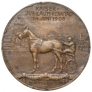 Austria, Franciszek Józef I, Medal 1908 - Kaiser-Jubiläums-Renntag des Wiener Trabrenn