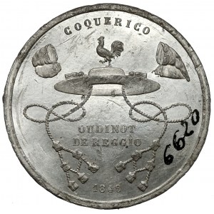 Włochy, Medal 1849 - Coquerico Oudinot de Reggio