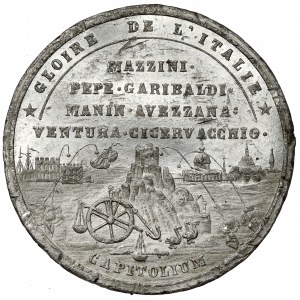 Italien, Medaille 1849 - Coquerico Oudinot de Reggio