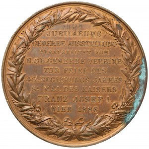 Austria, Franciszek Józef I, Medal 1888 - 40 Regierungs Jahres / 40 lat rządów