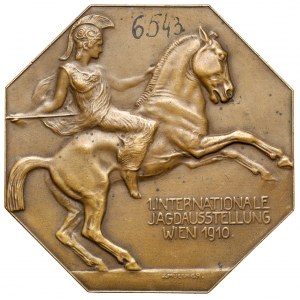 Austria, Franciszek Józef I, Medal 1910 - 1. Internationalle Jagdausstellung Wien / Międzynarodowa wystawa myśliwska w Wiedniu
