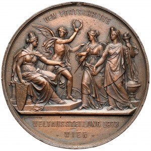 Österreich, Franz Joseph I., Medaille 1873 - Dem Fortschritt Weltausstellung