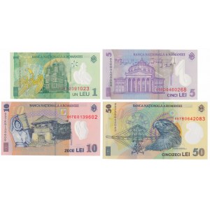 Romania, 1 -50 Lei 2005 - Polymers (4pcs)