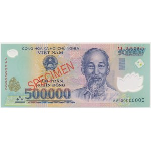 Viet Nam, 500.000 Dong (2003) - SPECIMEN - Polymer