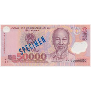 Wietnam, 50.000 Dong (2003) - SPECIMEN - polimer