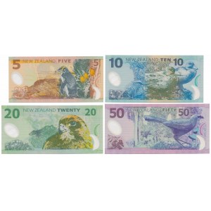New Zealand, 5 - 50 Dollars (1999-2005) - Polymers (4pcs)