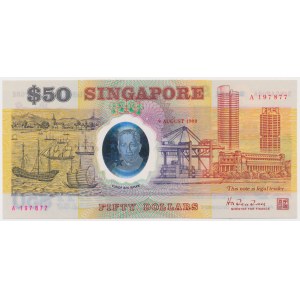 Singapur, 50 Dollars 1990 - polimer