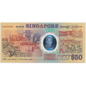 Singapur, 50 Dollars 1990 - polimer