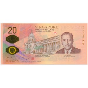 Singapur, 20 Dollars (2019) - Polymer