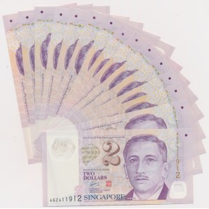 Singapur, 2 Dollars (2005) - Polymere (15 %)