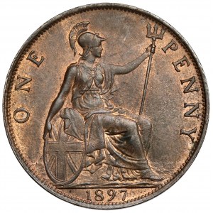 England, Victoria, Penny 1897