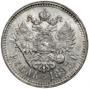 Russland, Nikolaus II., Rubel 1897 ✭✭✭