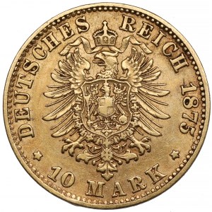 Prussia, 10 mark 1875-C