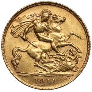 England, Georg V., 1/2 Sovereign 1911