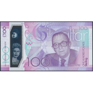 Gibraltar, 100 Pounds 2015 - Polymer