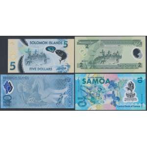 Solomon Islands & Samoa, set of polymers (4pcs)