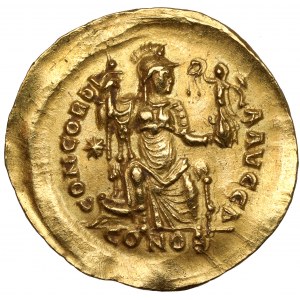 Teodozjusz II (408-450 n.e.) Solidus, Konstantynopol