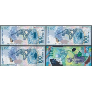 Russia, 100 Rubles 2014-2018 (4pcs)