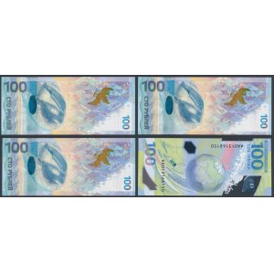 Russia, 100 Rubles 2014-2018 (4pcs)