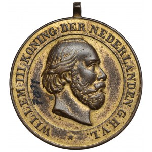 Niederlande, Wilhelm III. der Niederlande, Medaille 1873-1874 - Atjeh