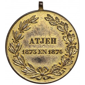 Niderlandy, Wilhelm III Holenderski, Medal 1873-1874 - Atjeh