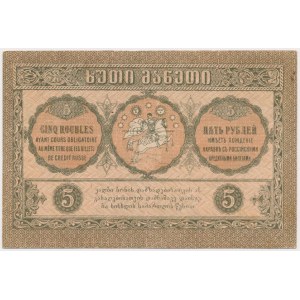 Georgien, 5 Rubel 1919