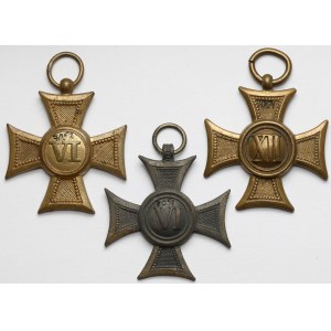 Austro-Hungarian medals and decorations set (3pcs)