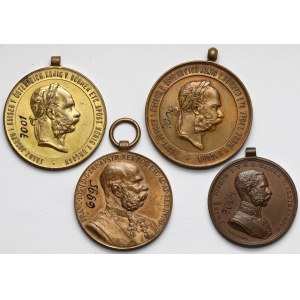 Austro-Węgry, zestaw medali i odznaczeń (4szt)