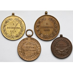 Austro-Hungarian medals and decorations set (4pc)