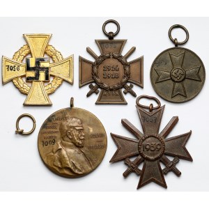 Germany, set of medals and decorations (5pcs)