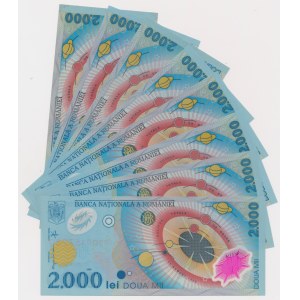 Romania, 2.000 Lei 1999 - D - Polymers (8pcs)