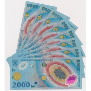 Romania, 2.000 Lei 1999 - B - Polymers (8pcs)