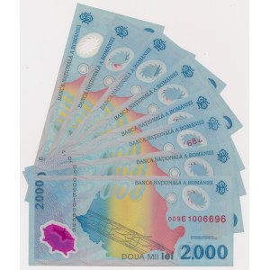 Romania, 2.000 Lei 1999 - E - Polymers (8pcs)