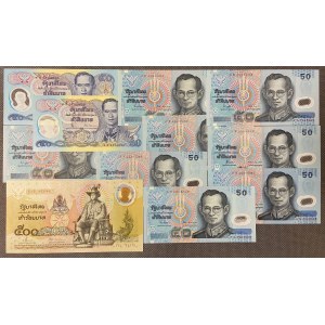 Thailand, 10x 50 und 500 Bath ND - Polymere (11 St.)