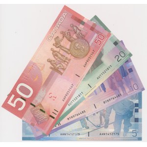 Kanada, 5 - 50 Dollars 2004-2006 (4szt)