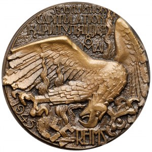 Frankreich, Medaille - Kapitulation von Reims 8. Mai 1945