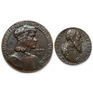 Italy, set of cast medals (2pcs)