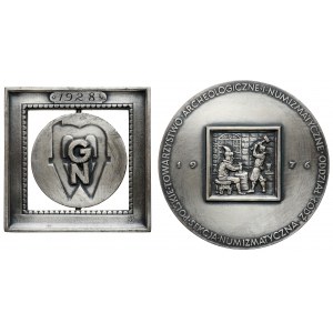 Medale Gabinet Numizmatyczny 1978 i Zagórski-Stronczyński 1976 (2szt)