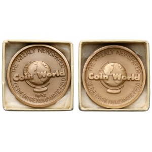 USA, Medale - Coin World, zestaw (2szt)